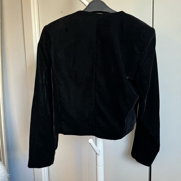 Mango Cropped Velvet Blazer - Picture 10 of 12